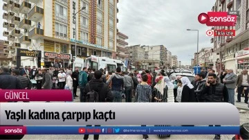 Yaşlı kadına &ccedil;arpıp ka&ccedil;tı