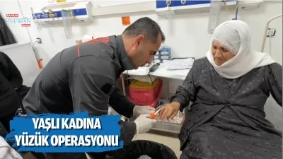 Yaşlı kadına y&uuml;z&uuml;k operasyonu