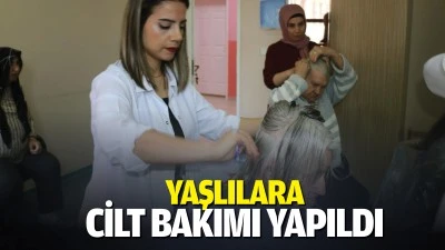 Yaşlılara cilt bakımı yapıldı