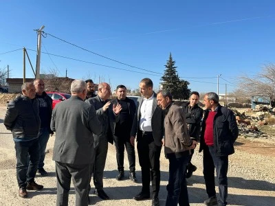 Yavuz &Ccedil;altekin altyapı &ccedil;alışmalarını inceledi