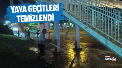 Yaya ge&ccedil;itleri temizlendi