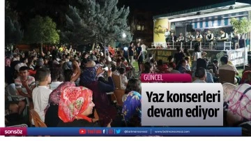 Yaz konserleri devam ediyor