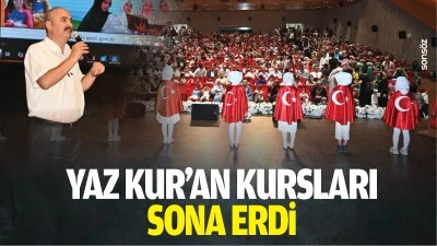 Yaz kur&rsquo;an kursları sona erdi