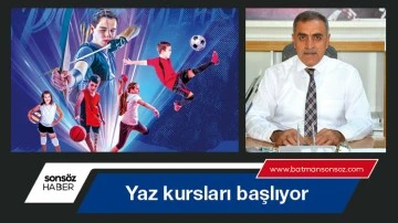 Yaz kursları başlıyor