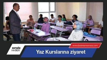 Yaz Kurslarına ziyaret