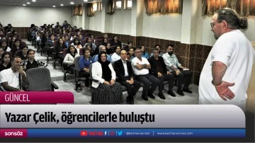 Yazar &Ccedil;elik, &ouml;ğrencilerle buluştu