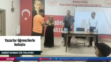 Yazarlar &ouml;ğrencilerle buluştu