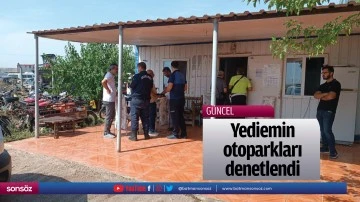 Yediemin otoparkları denetlendi