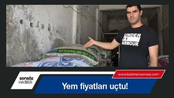 Yem fiyatları u&ccedil;tu!