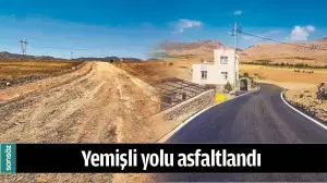 YEMİŞLİ YOLU ASFALTLANDI