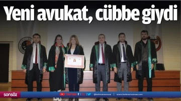 Yeni avukat, c&uuml;bbe giydi