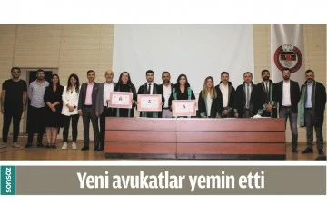 YENİ AVUKATLAR YEMİN ETTİ