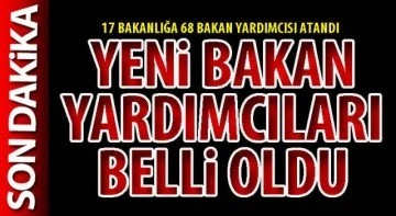 Yeni Bakan Yardımcıları belli oldu