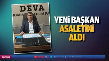Yeni başkan, asaletini aldı