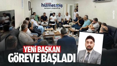 Yeni başkan g&ouml;reve başladı