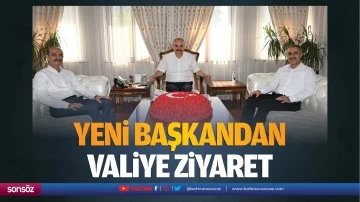 Yeni başkandan valiye ziyaret&hellip;