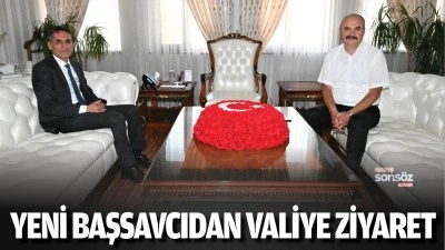 Yeni başsavcıdan valiye ziyaret