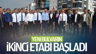 Yeni bulvarın ikinci etabı başladı