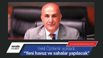 &ldquo;Yeni havuz ve sahalar yapılacak&rdquo;