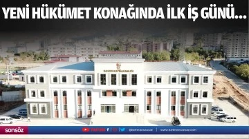 Yeni h&uuml;k&uuml;met konağında ilk iş g&uuml;n&uuml;&hellip;