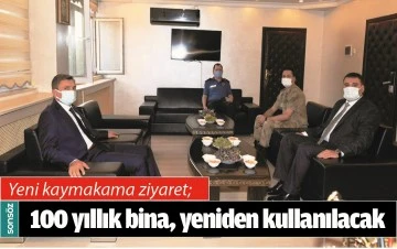 YENİ KAYMAKAMA ZİYARET