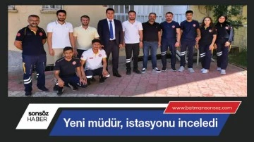 Yeni m&uuml;d&uuml;r, istasyonu inceledi