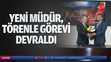 Yeni m&uuml;d&uuml;r, t&ouml;renle g&ouml;revi devraldı