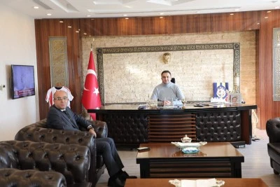 Yeni m&uuml;d&uuml;rden kaymakama ziyaret