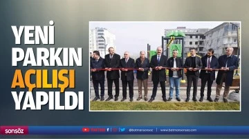 Yeni parkın a&ccedil;ılışı yapıldı