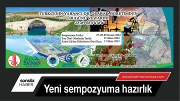 Yeni sempozyuma hazırlık