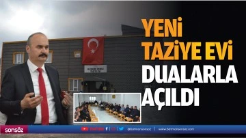 Yeni taziye evi dualarla a&ccedil;ıldı