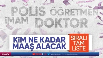 Yeni yılda kim ne kadar maaş alacak!