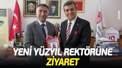 Yeni Y&uuml;zyıl Rekt&ouml;r&uuml;ne ziyaret