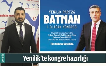 YENİLİK&rsquo;TE KONGRE HAZIRLIĞI