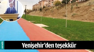YENİŞEHİR&rsquo;DEN TEŞEKK&Uuml;R