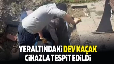Yeraltındaki dev ka&ccedil;ak, cihazla tespit edildi
