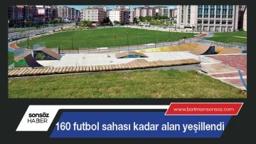 Yeşil alan artıyor