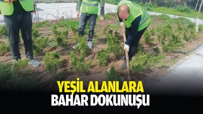 Yeşil alanlara bahar dokunuşu