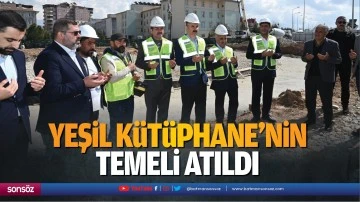 Yeşil K&uuml;t&uuml;phane'nin temeli atıldı; &ldquo;Batman modeli&hellip;&rdquo;