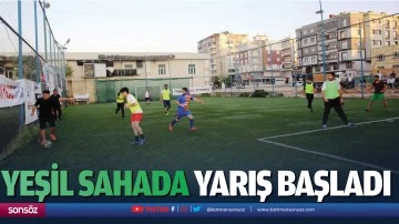 Yeşil sahada yarış başladı