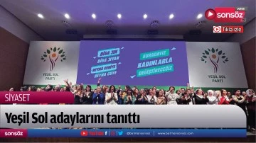 Yeşil Sol adaylarını tanıttı