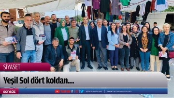 Yeşil Sol d&ouml;rt koldan&hellip;