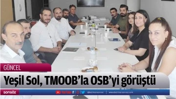 Yeşil Sol, TMOOB&rsquo;la OSB&rsquo;yi g&ouml;r&uuml;şt&uuml;