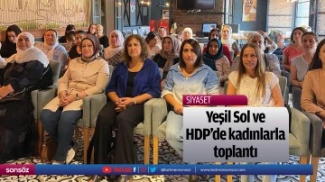 Yeşil Sol ve HDP&rsquo;de kadınlarla toplantı