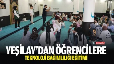 Yeşilay'dan &ouml;ğrencilere teknoloji bağımlılığı eğitimi