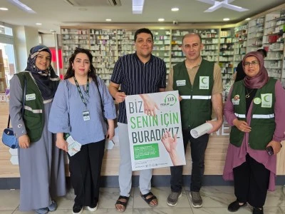 Yeşilay Mardin Şube Başkanı Ferit Akdağ'dan eczanelere ziyaret
