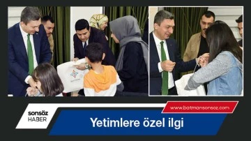 Yetimlere &ouml;zel ilgi