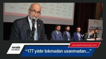 Yıldız, &ldquo;177 yıldır bıkmadan usanmadan&hellip;&rdquo;
