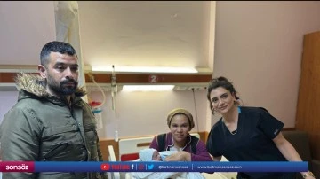 Yılın ilk bebekleri d&uuml;nyaya geldi