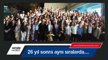 Yıllar sonra aynı sıralarda&hellip;